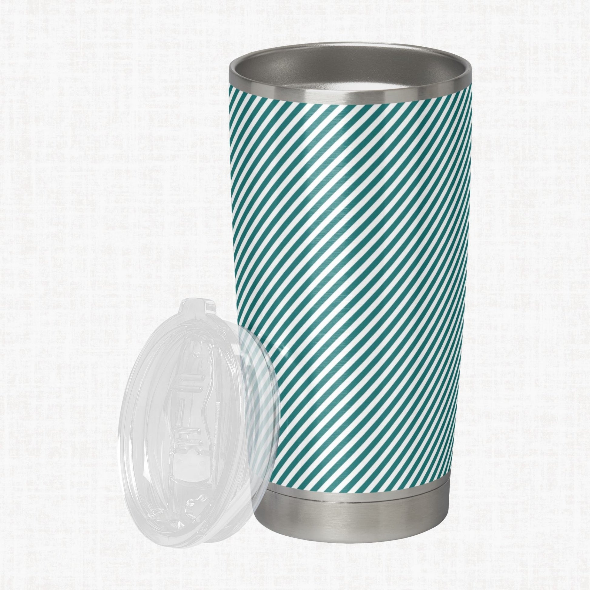 Essential Stripes teal digital paper pack containing 16 seamless JPG patterns, including eight straight stripes and eight diagonal stripes.